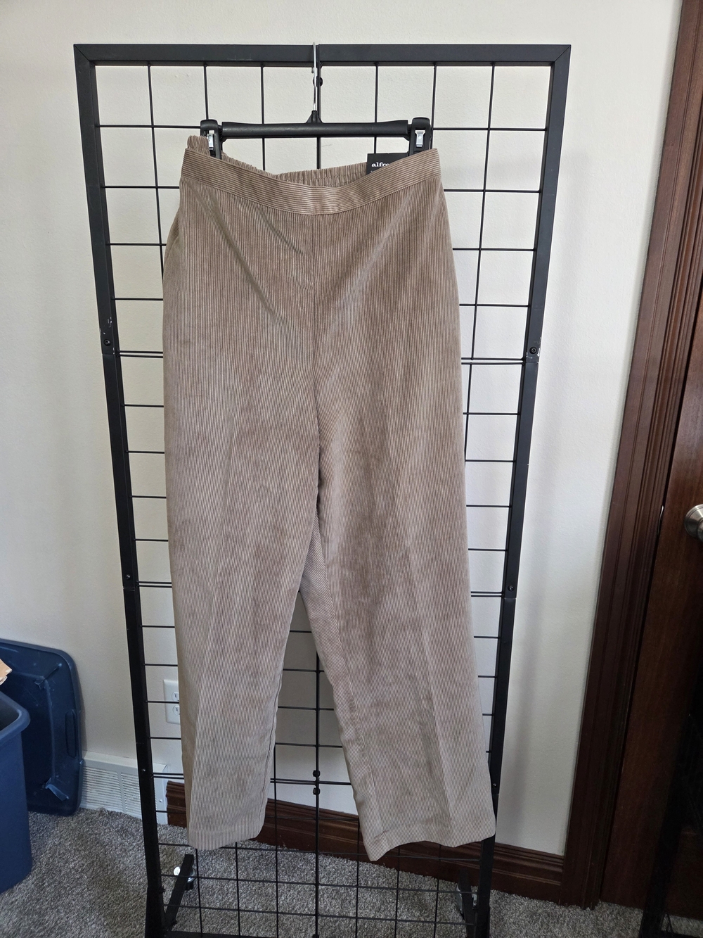 NWT Alfred Dunner Corduroy Straight Leg Pants, Brown, Size 20